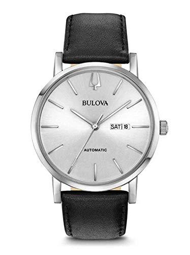 Bulova Watch Automatic Analogue Man Leather 96C130 Clipper Collection von Bulova