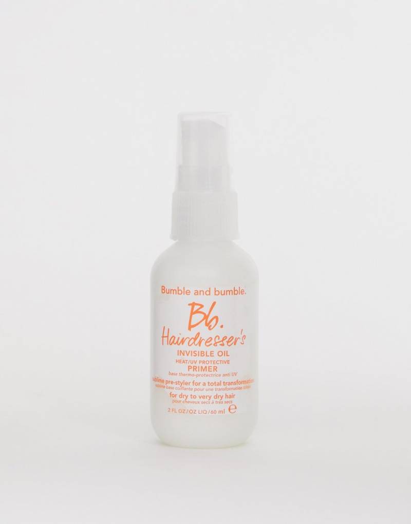 Bumble and Bumble -Hairdresser's Invisible Oil - Primer mit Hitze-/UV-Schutz in Reisegröße, 60 ml-Keine Farbe von Bumble and Bumble