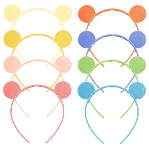 Bumlofa 8 Stück Bunte Mausohr-Haarreifen Damen-Set, Kawaii-Design für Haarreifen Mädchen, Passende Haaraccessoires für Partys & Alltags-Looks, Farbenfrohe Stirnband Bumlofa 8 Stück Bunte Mausohr-Haarreifen Damen-Set, Kawaii-Design für Haarreifen Mädchen, Passende Haaraccessoires für Partys & Alltags-Looks, Farbenfrohe Stirnband von Bumlofa