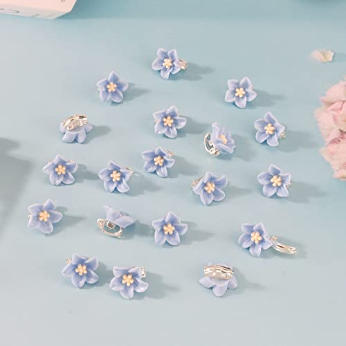 Bumlofa 20 kleine Haarspangen mit blauen Mini-Blumen, süße Haarspangen für Damen, Dekoration für Hochzeiten und Brautkleider Bumlofa 20 kleine Haarspangen mit blauen Mini-Blumen, süße Haarspangen für Damen, Dekoration für Hochzeiten und Brautkleider von Bumlofa