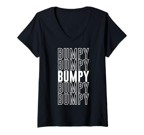 Damen Holprig T-Shirt mit V-Ausschnitt Damen Holprig T-Shirt mit V-Ausschnitt von Bumpy Apparel