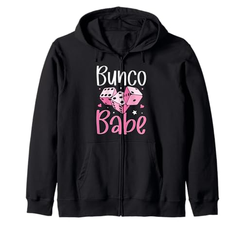 Bunco Babe Lustiger Bunco-Spieleabend für Damen Kapuzenjacke von Bunco Game Night Bunco Player Apparel Co.