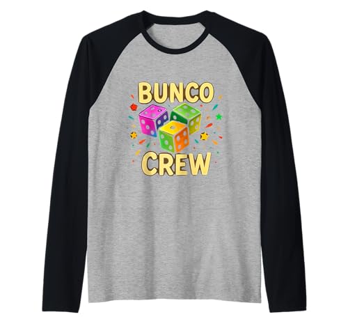 Bunco Crew Funny Bunco Game Night Party für Damen und Mädchen Raglan Bunco Crew Funny Bunco Game Night Party für Damen und Mädchen Raglan von Bunco Game Night Bunco Player Apparel Co.