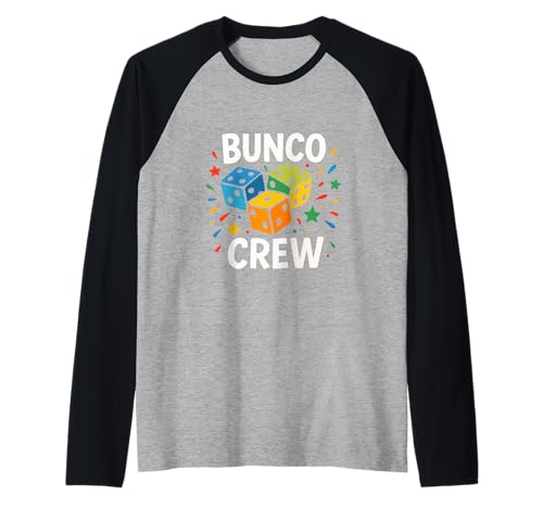 Bunco Crew Funny Bunco Game Night Party für Damen und Mädchen Raglan Bunco Crew Funny Bunco Game Night Party für Damen und Mädchen Raglan von Bunco Game Night Bunco Player Apparel Co.