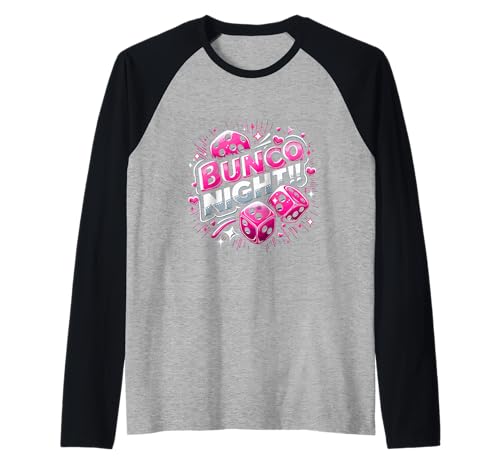 Bunco Night Lustiger Bunco Würfelspielabend für Damen Raglan Bunco Night Lustiger Bunco Würfelspielabend für Damen Raglan von Bunco Game Night Bunco Player Apparel Co.