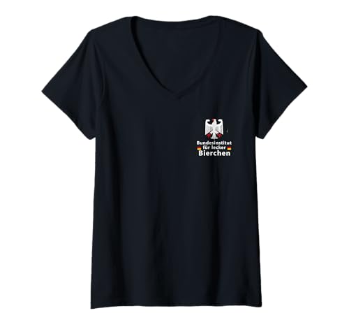 Damen Bundesinstitut Für Lecker Bierchen Offiziell Leckerbierchen T-Shirt mit V-Ausschnitt Damen Bundesinstitut Für Lecker Bierchen Offiziell Leckerbierchen T-Shirt mit V-Ausschnitt von Bundesinstitut Für Lecker Bierchen Leckerbierchen