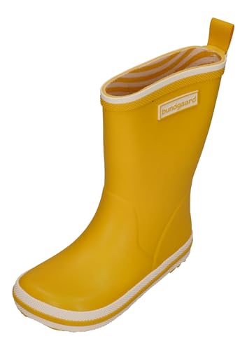 Bundgaard Barfuß Gummistiefel aus Naturgummi Modell: Charly High in Navy oder Gelb (8450 Sunflower/Gelb, EU Schuhgrößensystem, Grundschulkind, Numerisch, M, 33) von Bundgaard
