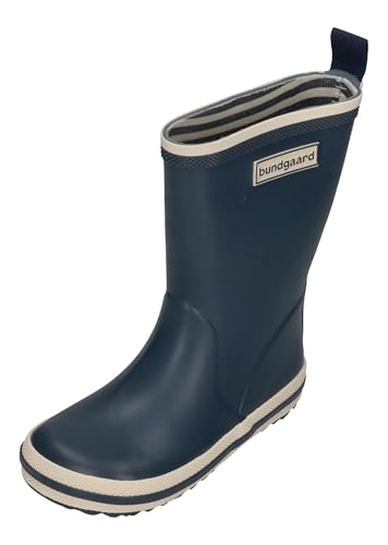 Bundgaard Barfuß Gummistiefel aus Naturgummi Modell: Charly High in Navy oder Gelb (Navy, EU Schuhgrößensystem, Jugendliche, Numerisch, M, 35) von Bundgaard