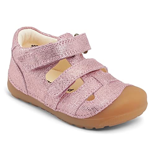 Bundgaard Leder Lauflernsandale Petit Sandale Klett fällt klein aus Gr.19-25 rosa metallic EUR 20 von Bundgaard