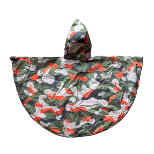 BundleBean Rollstuhl-Poncho für Erwachsene, mit Stoffbeutel, universelle Passform, Schirmmütze, einfache Druckknöpfe unter Kinn und Armen, wasserdichter Regenponcho für Kinder ab 11 Jahren bis von BundleBean