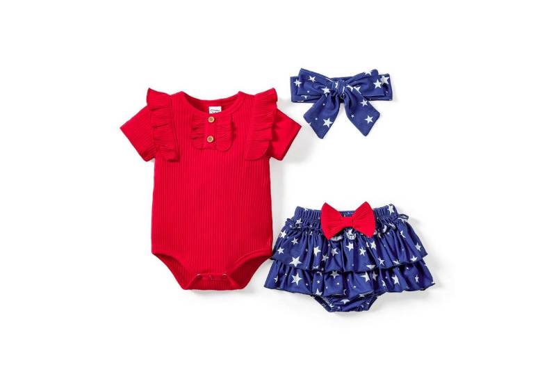 Bundviel Strampler Mädchen Baby Kleidung Rüschen Bodysuit Shorts Strampler Neugeborene von Bundviel