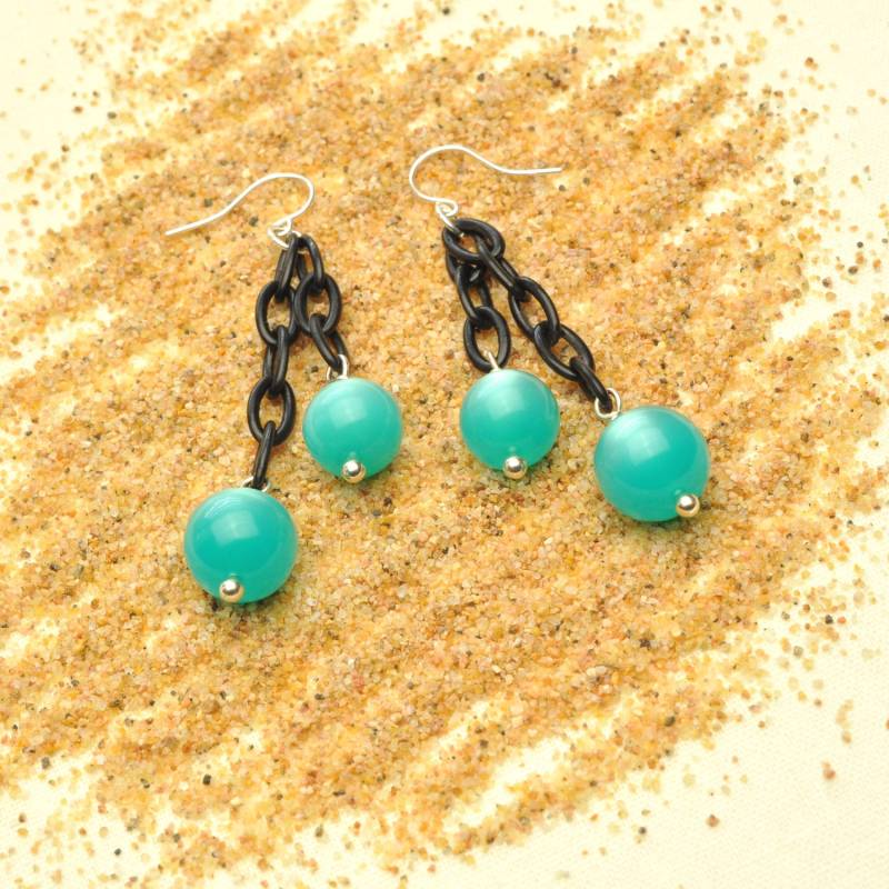 Aqua Vintage Moonglow Ohrringe von Bungalow42