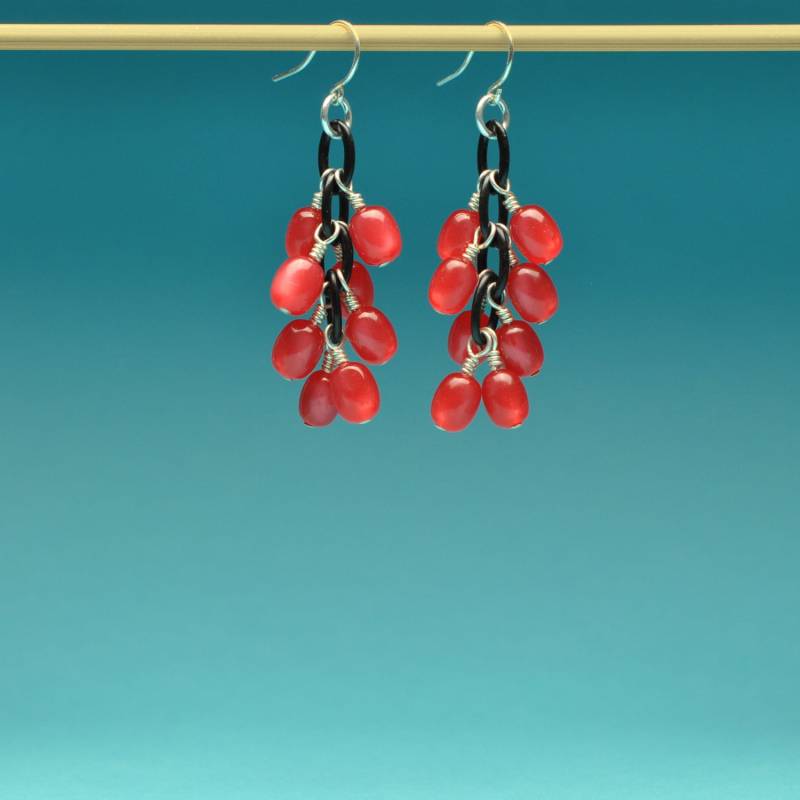 Kirsche Jelly Bean Ohrringe von Bungalow42