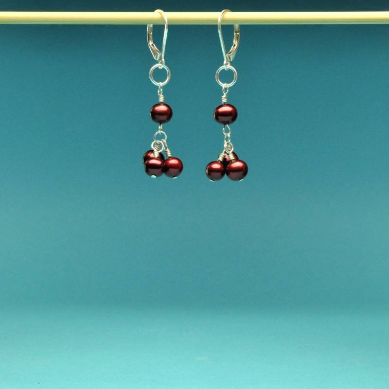 Preiselbeere Perle Ohrringe von Bungalow42