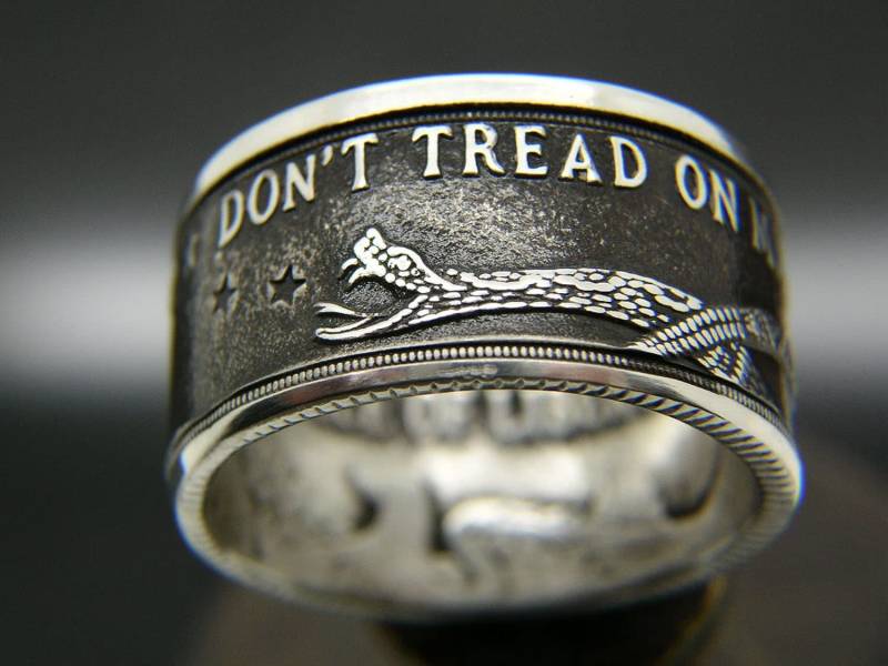 Don't Tread On Me Silbermünze Ring Don't Tread On Me Silbermünze Ring von BungalowD