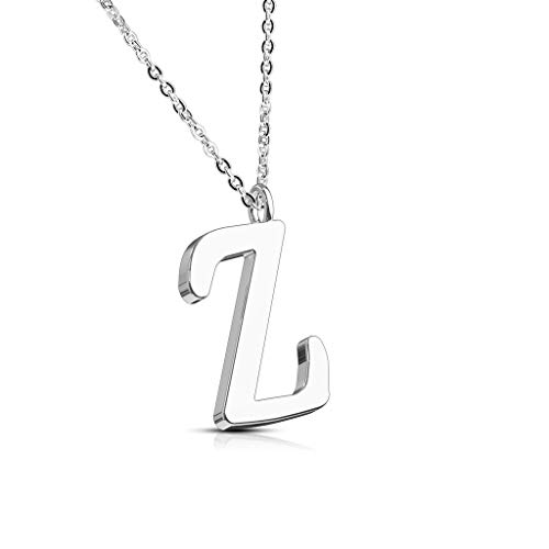 Bungsa BUCHSTABE Z Halskette Silber - BUCHSTABEN-ANHÄNGER Z Kette - Alphabet Kette für Frauen & Männer - aus Edelstahl - Schmuck für Jungs & Mädchen Bungsa BUCHSTABE Z Halskette Silber - BUCHSTABEN-ANHÄNGER Z Kette - Alphabet Kette für Frauen & Männer - aus Edelstahl - Schmuck für Jungs & Mädchen von Bungsa