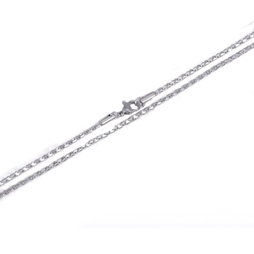 Bungsa Choker-Halskette mit feingliedrigen Kordel-Elementen aus Edelstahl für Damen - Silber von Bungsa