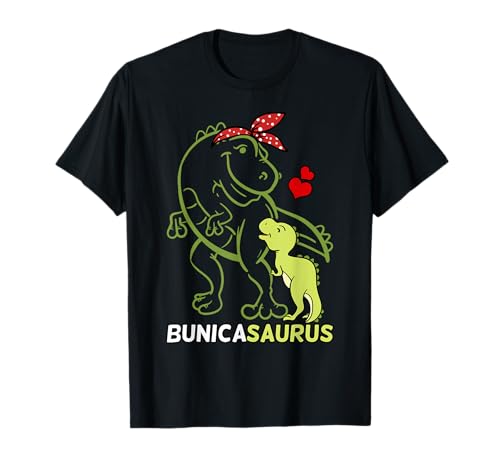 Bunicasaurus Bunica Tyrannosaurus Dinosaurier Baby Muttertag T-Shirt von Bunica of 1 Dinosaur Grandmother