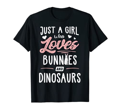 Just A Girl Who Loves Bunnies And Dinosaurs Gift Women T-Shirt von Bunnies Memme