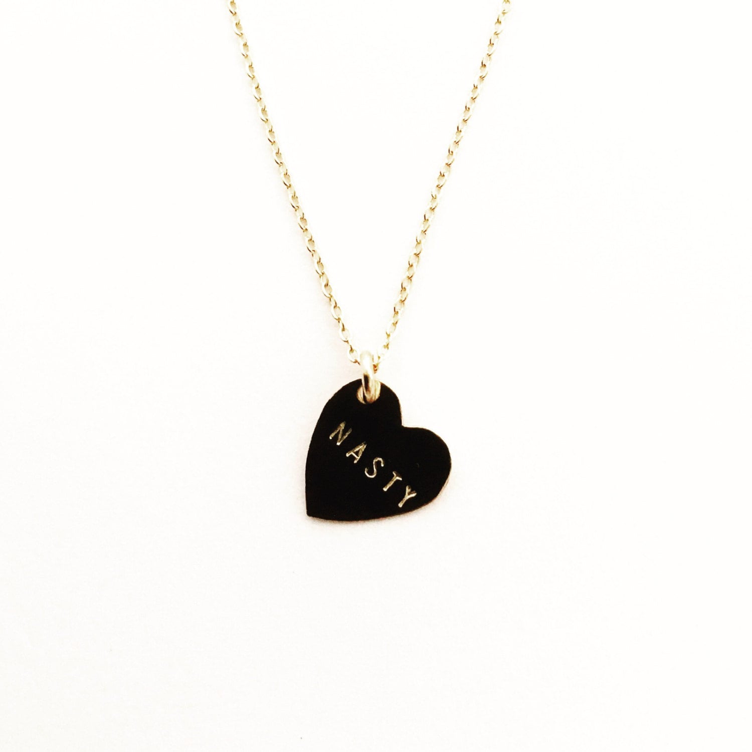 Böse Herz Charm Halskette von BunniesInLA