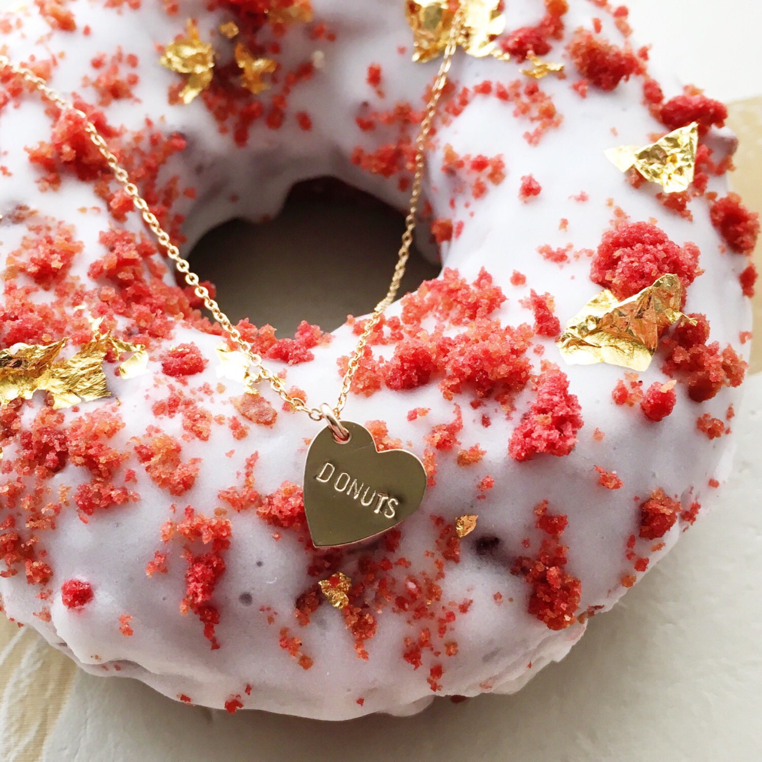 Donuts Herz Anhänger Halskette von BunniesInLA