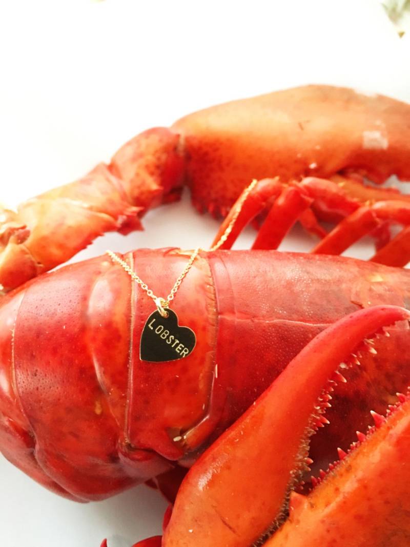 Hummer-Herz-Charme-Halskette Hummer-Herz-Charme-Halskette von BunniesInLA