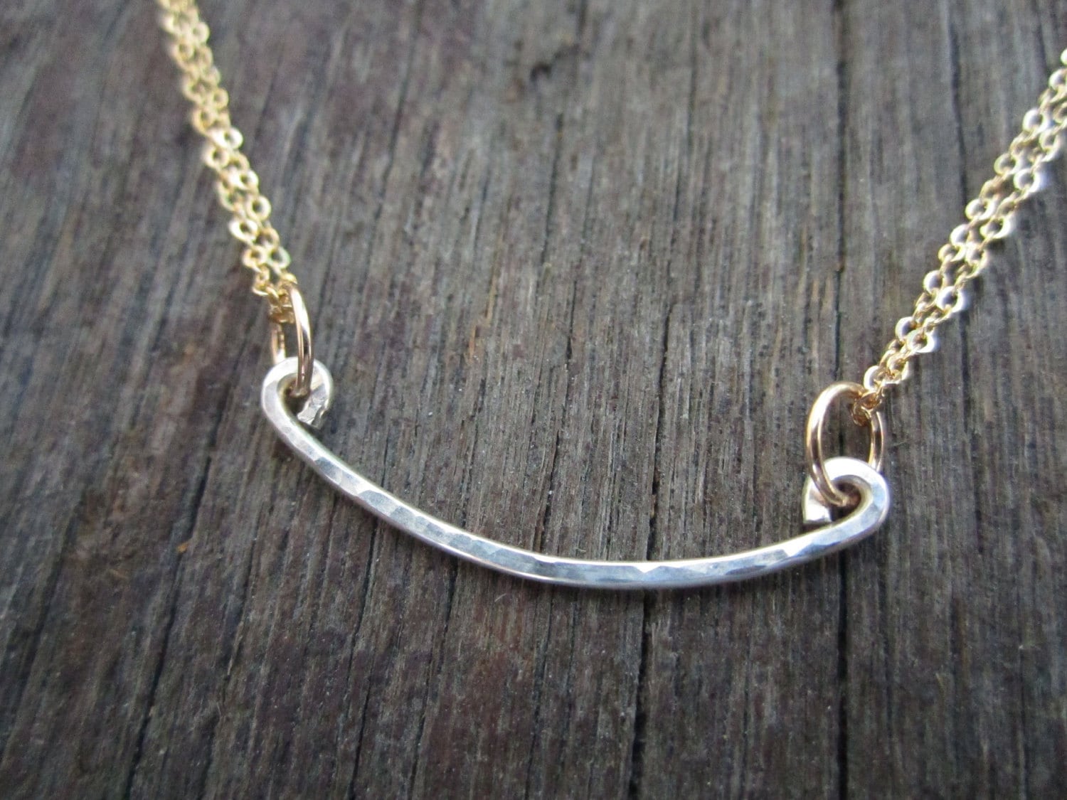 Mini Silber Barren Halskette von BunniesInLA