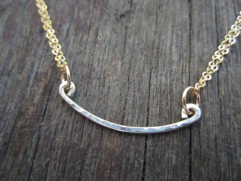 Mini Silber Barren Halskette von BunniesInLA