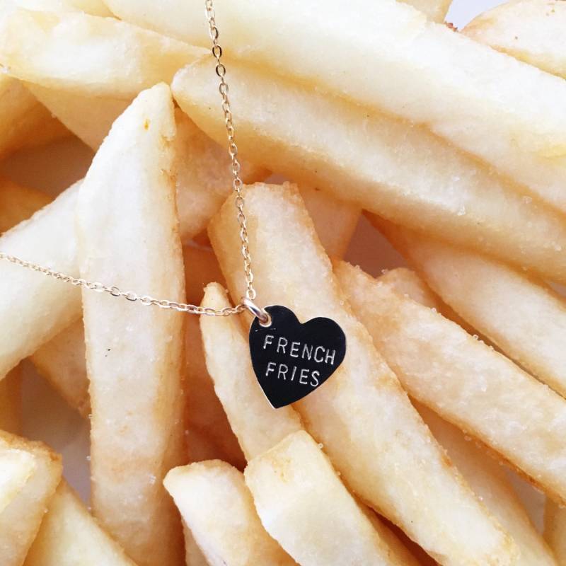 Pommes Herz Charm Halskette Pommes Herz Charm Halskette von BunniesInLA