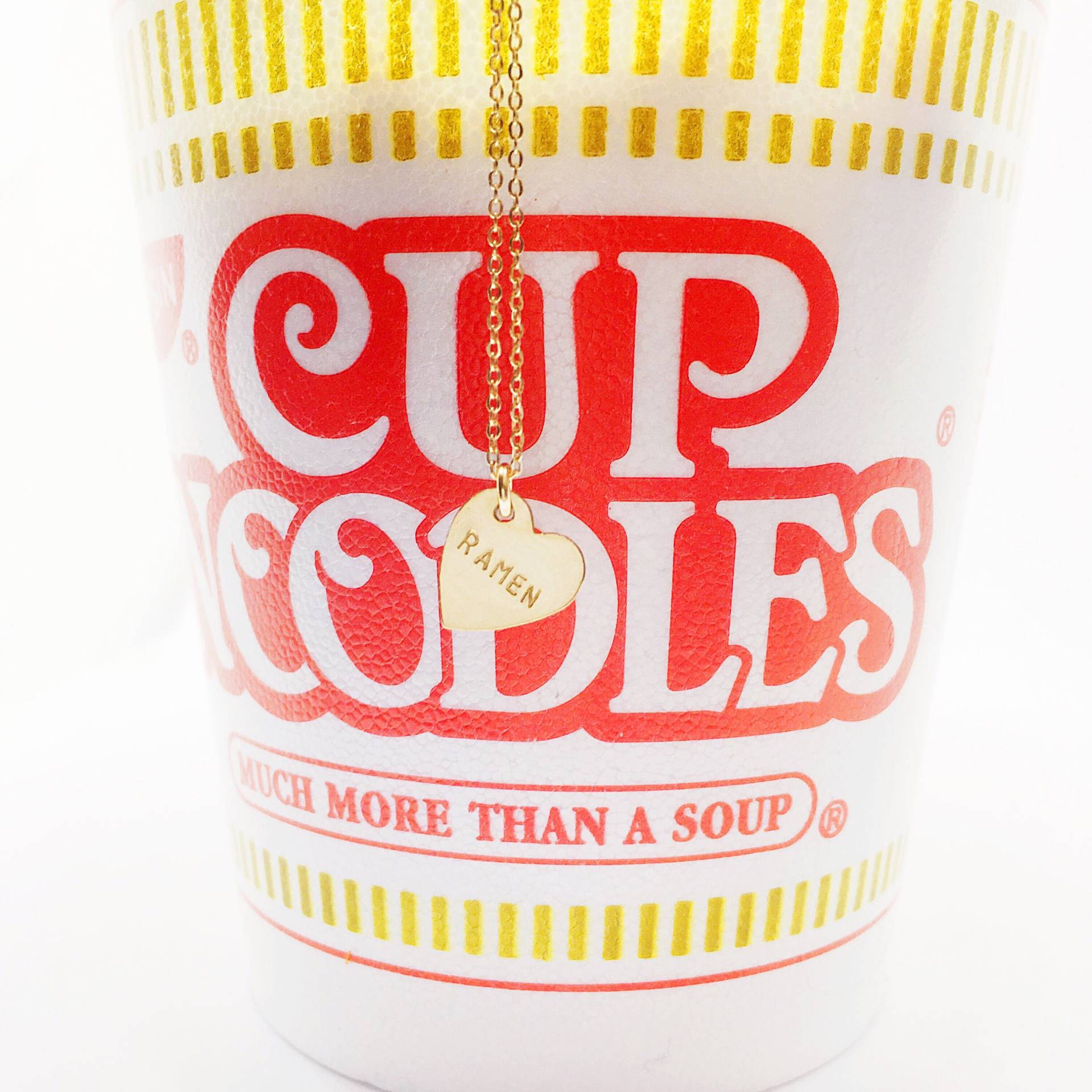 Ramen Herz Charm Halskette von BunniesInLA