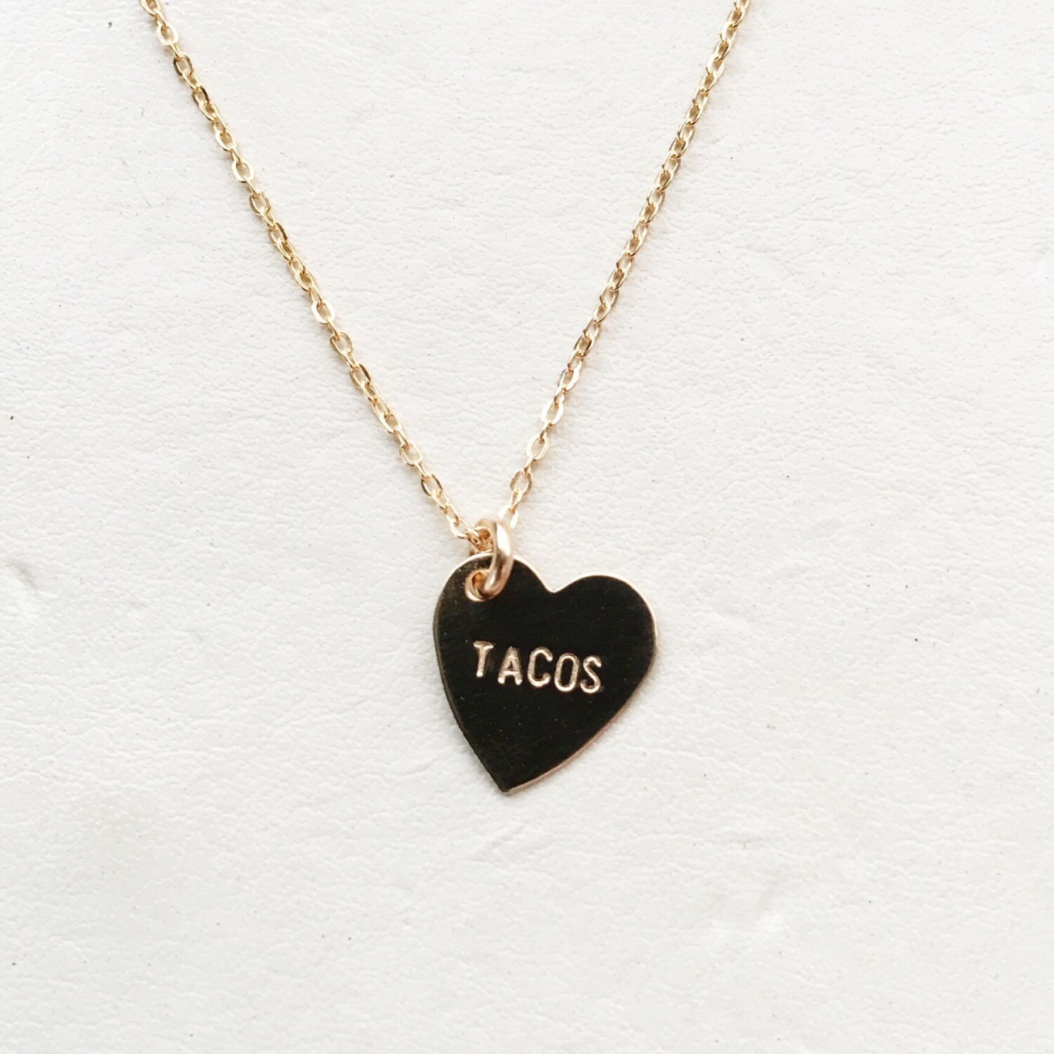 Tacos Herz Anhänger Halskette von BunniesInLA