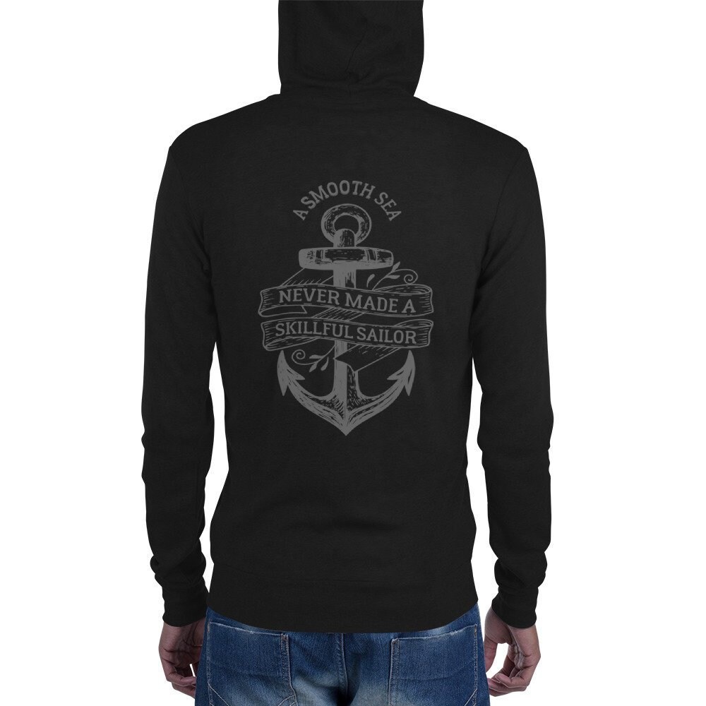 Ein Glattes Meer, Das Nie Einen Erfahrenen Sailor-Unisex-Reißverschluss-Hoodie Gemacht Hat Ein Glattes Meer, Das Nie Einen Erfahrenen Sailor-Unisex-Reißverschluss-Hoodie Gemacht Hat von Bunnuku