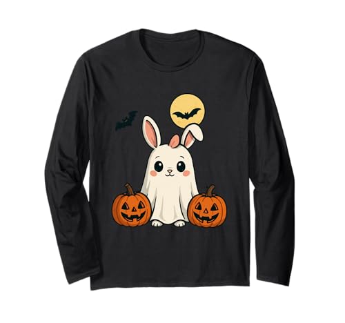 Halloween-Kostüm Bunny Ghost Witch für Herren, Damen und Kinder Langarmshirt von Bunny Ghost Witch Halloween Costume