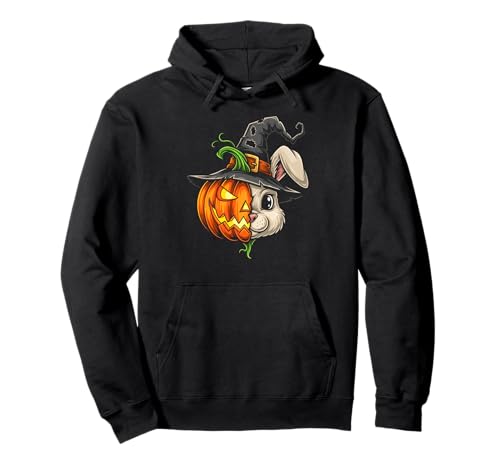 Jack O Laterne mit Hasen-Kürbis-Anhänger, Halloween, Kinder, Herren und Damen Pullover Hoodie von Bunny Lovers Halloween Pumpkin Outfits