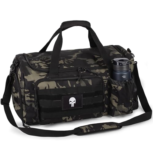 Taktische Sporttasche für Herren, 40L große Reisetasche mit Schuhfach, Sporttasche mit Nassfach, Multifunktionale Weekender-Tasche – geeignet für Reisen, Camping und Wandern Taktische Sporttasche für Herren, 40L große Reisetasche mit Schuhfach, Sporttasche mit Nassfach, Multifunktionale Weekender-Tasche – geeignet für Reisen, Camping und Wandern von Bunnychic