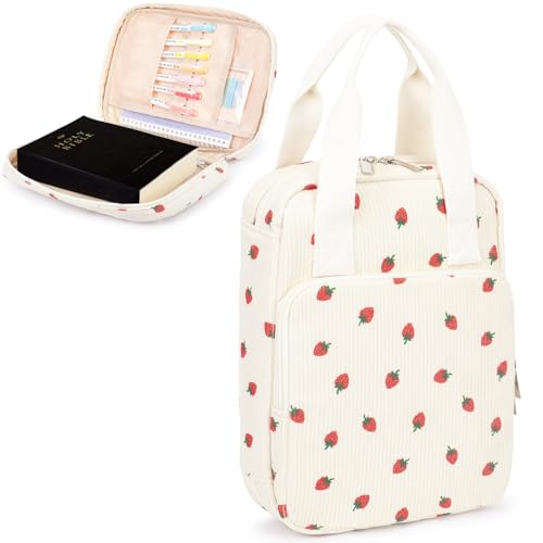 Bunnychill Bibelhülle für Damen, Bibeltasche, Bibeltasche, Schrifttasche, Kirchentasche, Bibelschutz, mit Schriftart und Reißverschlusstasche auf der Rückseite Bunnychill Bibelhülle für Damen, Bibeltasche, Bibeltasche, Schrifttasche, Kirchentasche, Bibelschutz, mit Schriftart und Reißverschlusstasche auf der Rückseite von Bunnychill