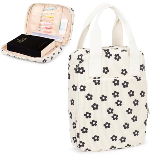 Bunnychill Bibelhülle für Damen, Bibeltasche, Bibeltasche, Schrifttasche, Kirchentasche, Bibelschutz, mit Schriftart und Reißverschlusstasche auf der Rückseite Bunnychill Bibelhülle für Damen, Bibeltasche, Bibeltasche, Schrifttasche, Kirchentasche, Bibelschutz, mit Schriftart und Reißverschlusstasche auf der Rückseite von Bunnychill