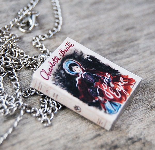 Charlotte Bronte Jane Eyre Buch Halskette Perfekte Lehrer Geschenk von Bunnyhell