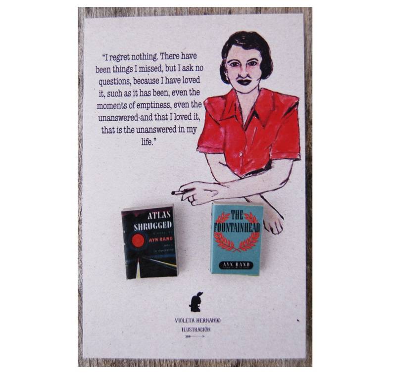 Miniatur-Buchstifte Aus Den Romanen Von Ayn Rand von Bunnyhell