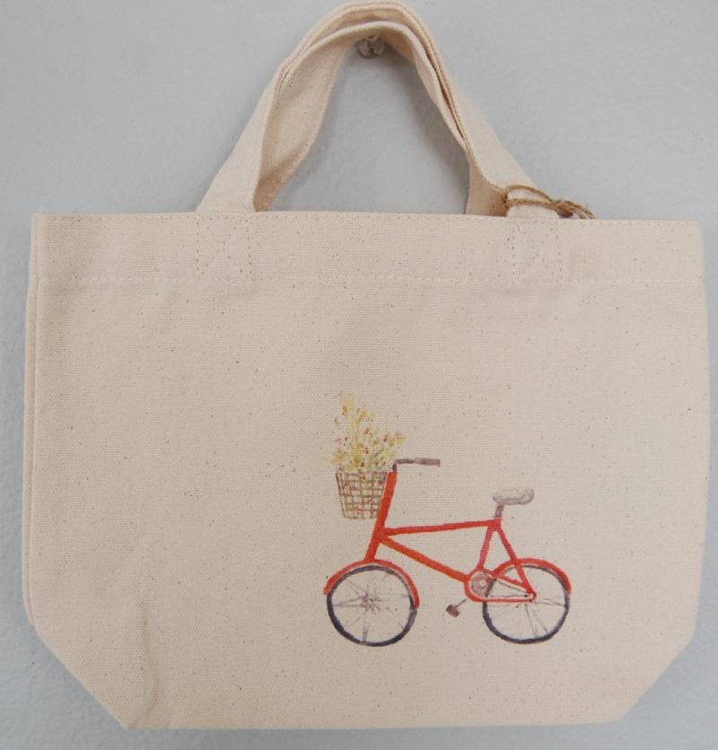 Aquarell-Illustration Bedruckte Einkaufstasche von BunnywithascarfShop