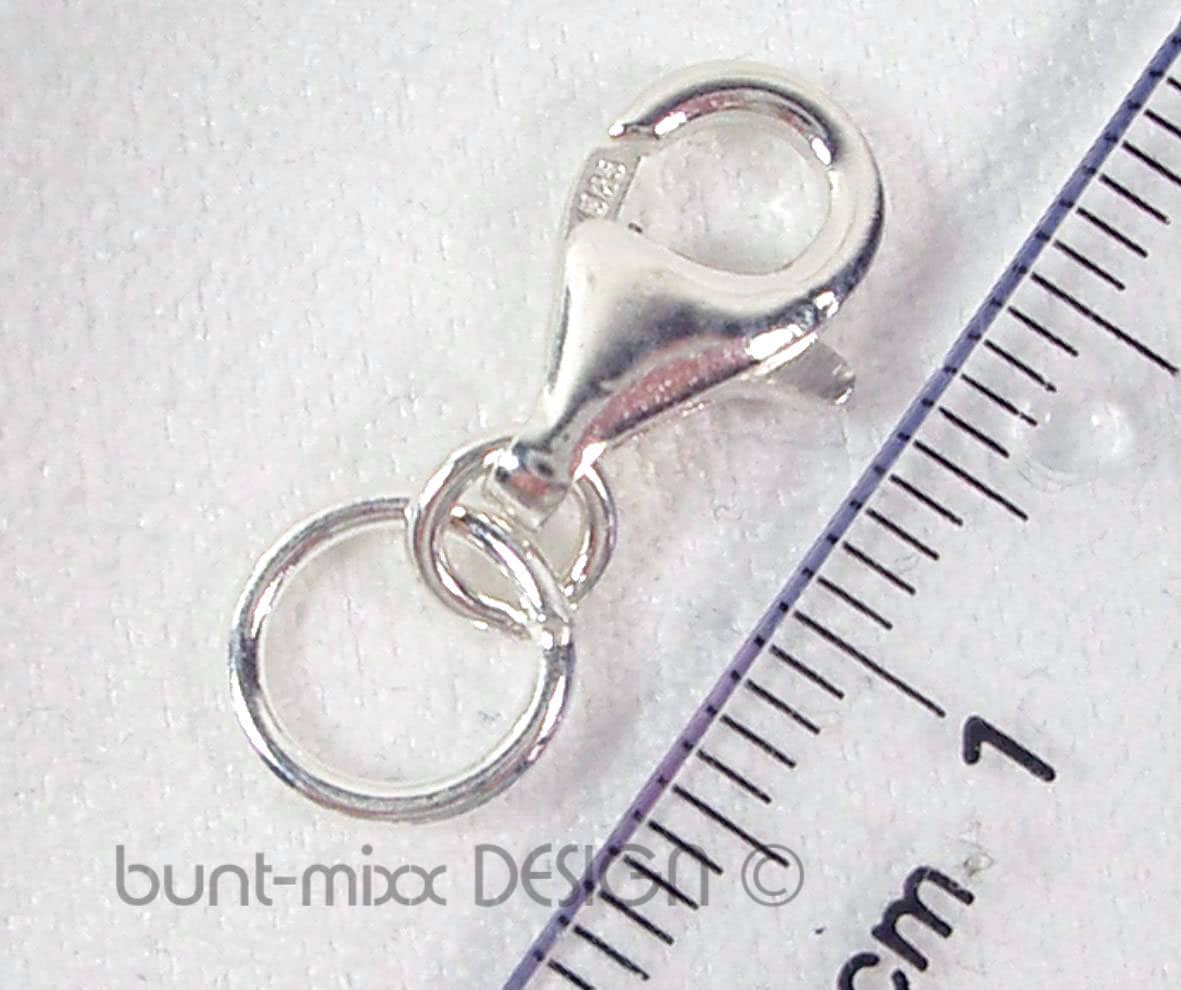 Charmträger Träger Für Anhänger Charms, Connector Carrier Charms 925-Silber Rhodiniert Sterlingsilber Karabiner Charmträger Träger Für Anhänger Charms, Connector Carrier Charms 925-Silber Rhodiniert Sterlingsilber Karabiner von BuntMixxDesign