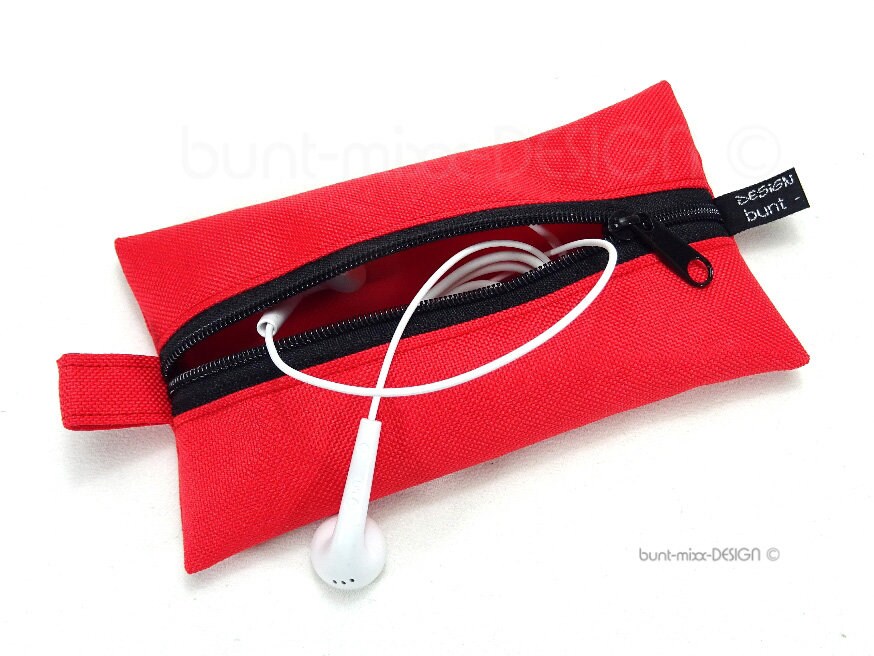 Täschchen Rot, Viele Farben Reißverschluß, Karabiner, Kopfhörer Tatüta Inhalator Handgel Desinfektionsmittel, By Buntmixxdesign Täschchen Rot, Viele Farben Reißverschluß, Karabiner, Kopfhörer Tatüta Inhalator Handgel Desinfektionsmittel, By Buntmixxdesign von BuntMixxDesign