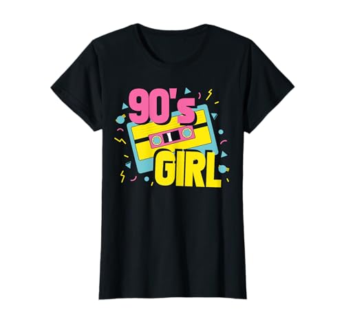 90s Girl 90er Jahre Party Neunziger Outfit Girl Geschenk T-Shirt von Bunte 90s Girls Retro Kostüm Design Geschenke