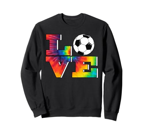 Fußballkrawatte Dye Look Big Love für Teenager-Mädchen Sweatshirt Fußballkrawatte Dye Look Big Love für Teenager-Mädchen Sweatshirt von Bunte Krawatten im Fußball-Look