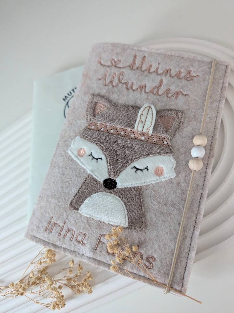 Mutterpasshülle - Mutterpass Fuchs Mit Name von BuntesStuebchen