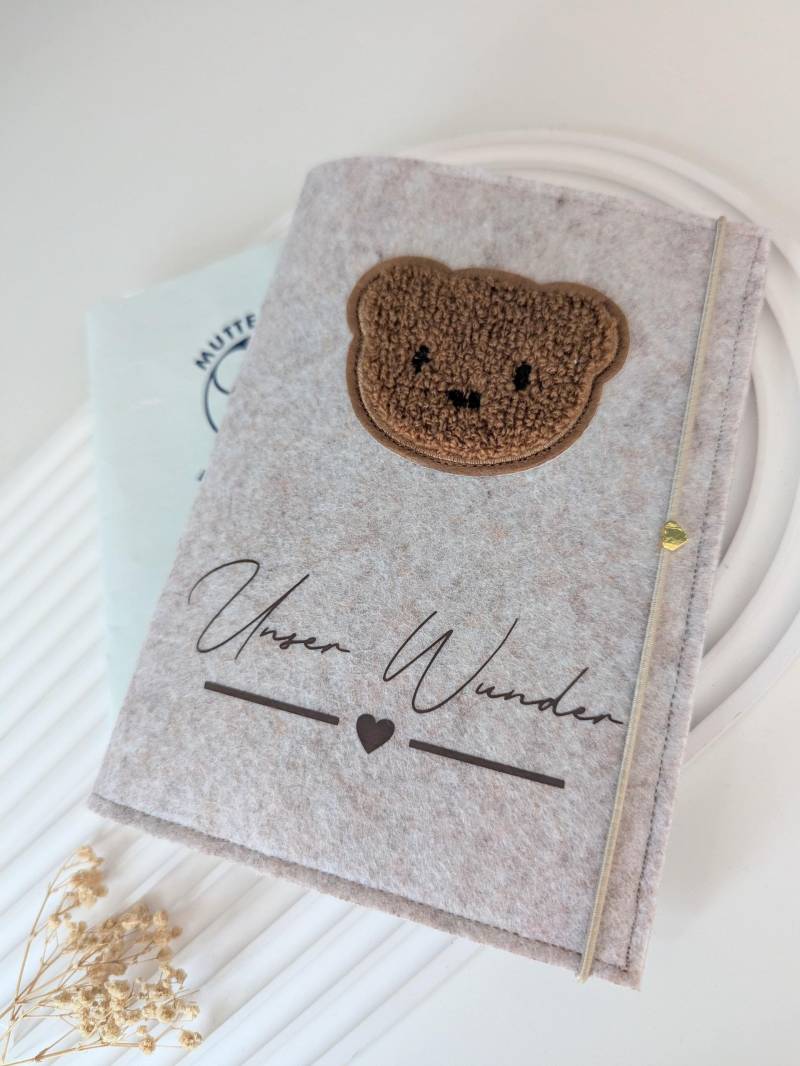 Personalisierte Mutterpasshülle Aus Filz, Mutterpasshülle, Mutterpass von BuntesStuebchen