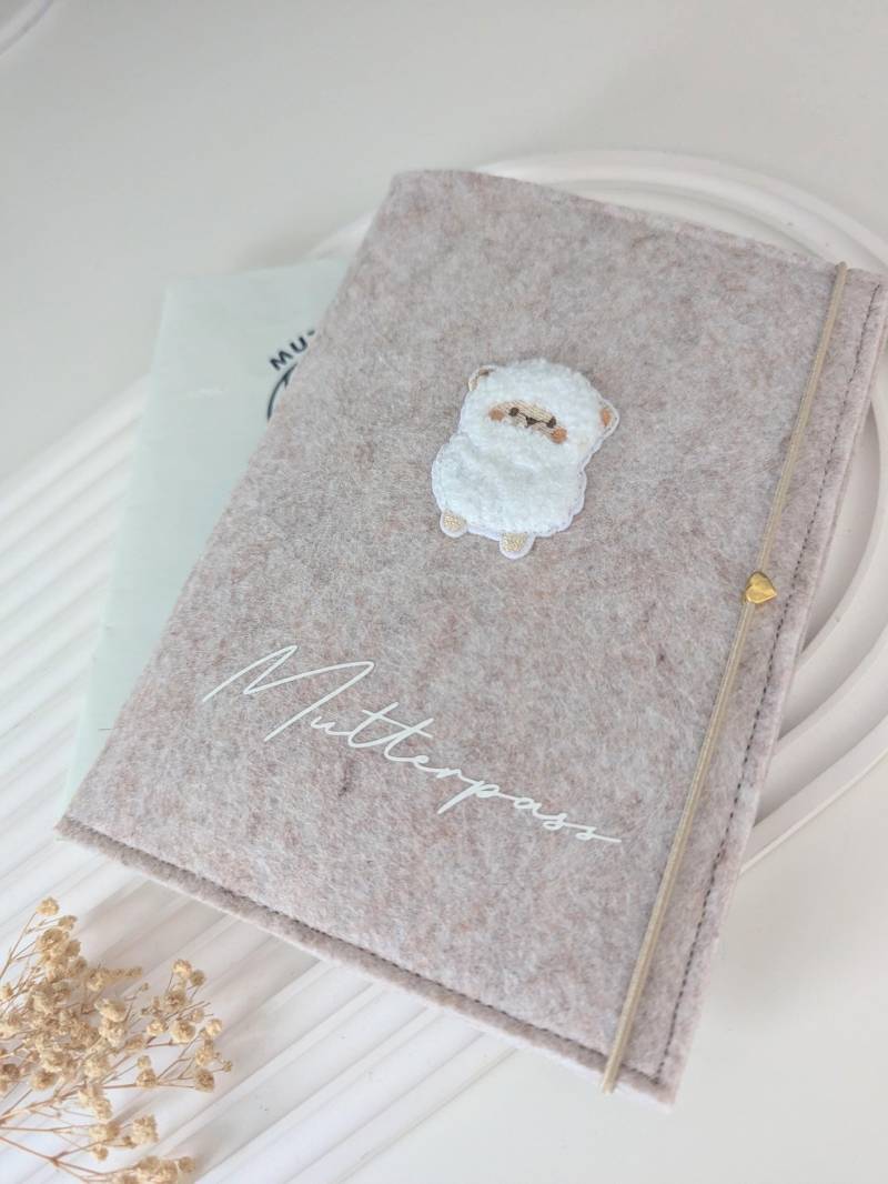 Personalisierte Mutterpasshülle Aus Filz, Mutterpasshülle, Mutterpass von BuntesStuebchen