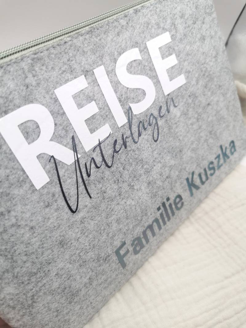 Reisemappe Reiseetui Reiseunterlagen Reisepasshülle von BuntesStuebchen