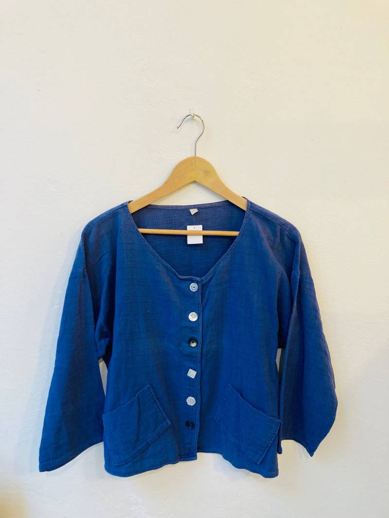 Vintage Baumwoll Bluse, Grösse M Vintage Baumwoll Bluse, Grösse M von Buntvintageclothing