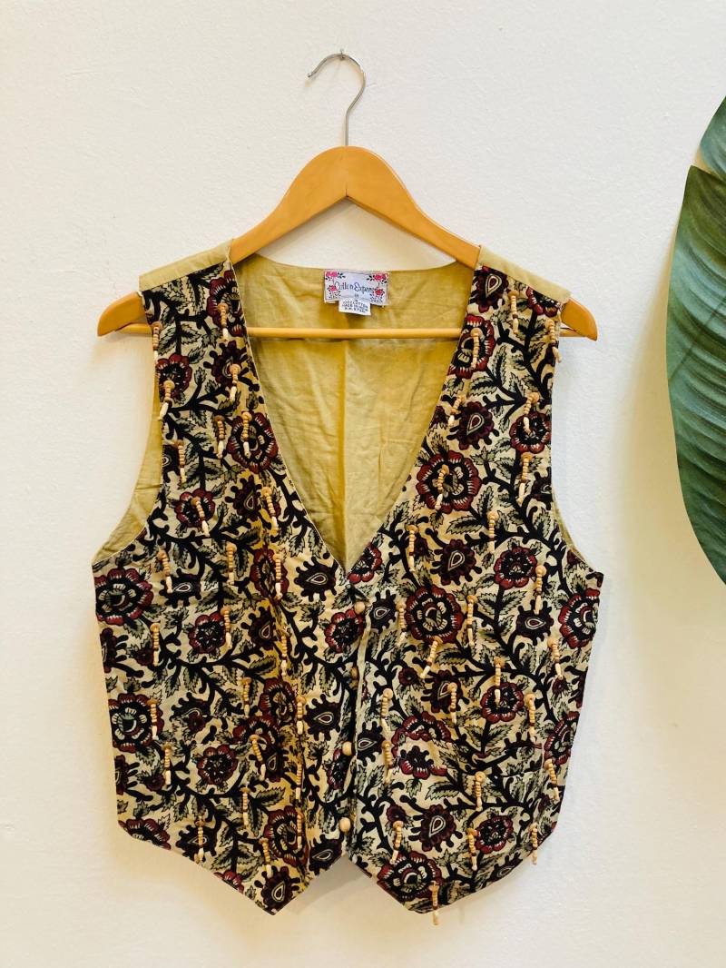 Vintage Baumwoll Weste, Grösse S Vintage Baumwoll Weste, Grösse S von Buntvintageclothing